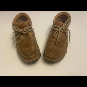 TWISTED X Chukka Men's Brown Leather Logo Moc Boots MDM0003 Sz 11M